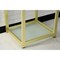 Fauceture VSP2522B7 25-Inch x 22-Inch Steel Console Sink Base with Glass Shelf, Brushed Brass VSP2522B7 - alternate 5